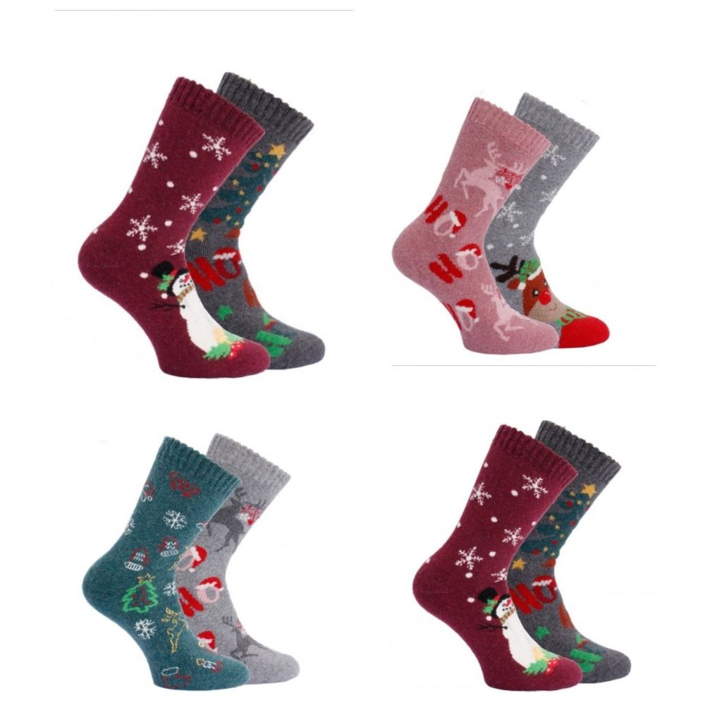 Dámske vlnené vianočné ponožky Trendy socks